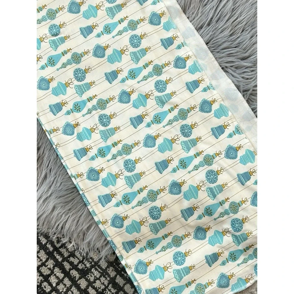 Kate Quinn Blue Ornament Bamboo Swaddle Blanket‎ Approx 48